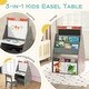 preview thumbnail 14 of 18, Costway Kids Table & Chair Set with Rotatable Double-sided Magnetic - See Details