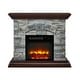 preview thumbnail 21 of 25, 40 in. Faux Stone Freestanding Electric Fireplace - 40" in Width