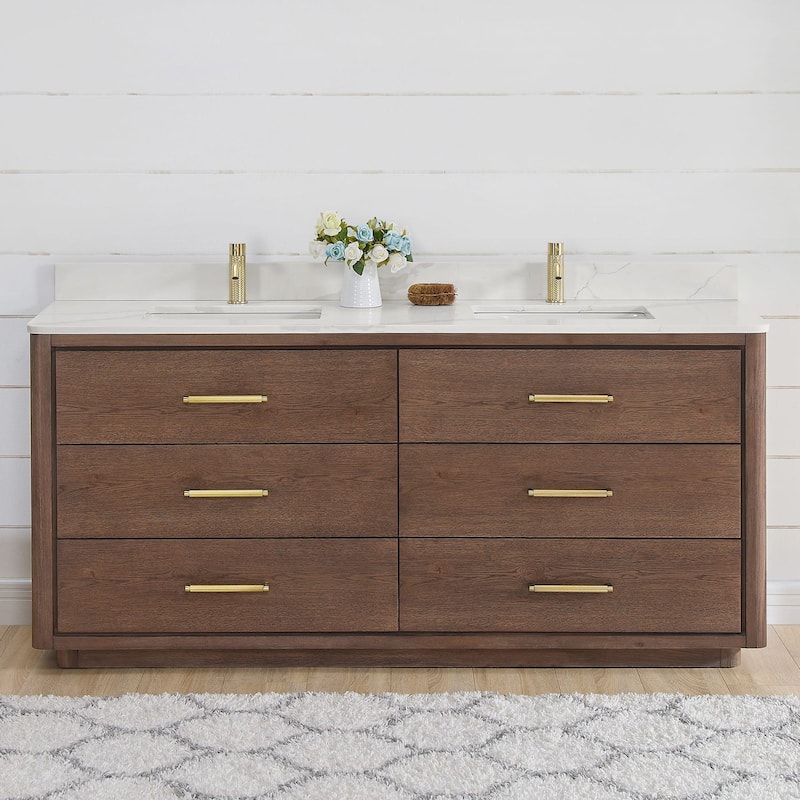 Miseno MV-NM-706572 Porto 72" Free Standing Double Basin Vanity Set