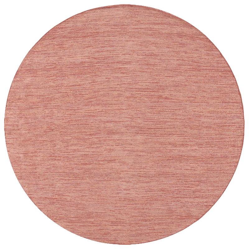 SAFAVIEH Handmade Montauk Willie Cotton Rug - 6' Round - Rust