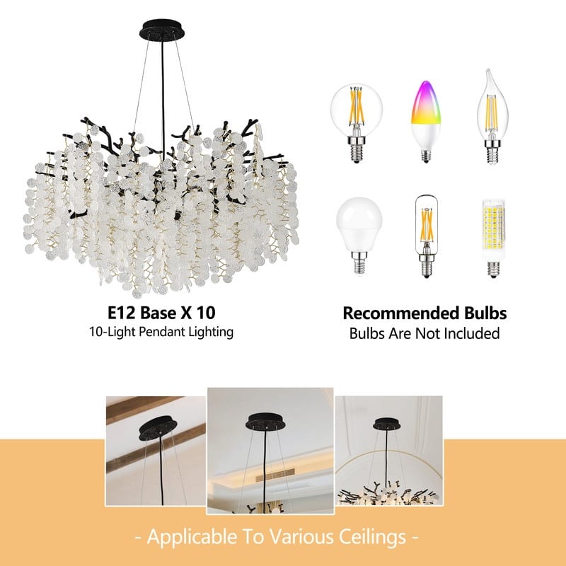 Modern Tree Branch Chandelier Crystal Pendannt Light Fixtures