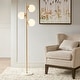 preview thumbnail 7 of 8, INK+IVY Holloway 3-Globe Light Floor Lamp with Marble Base
