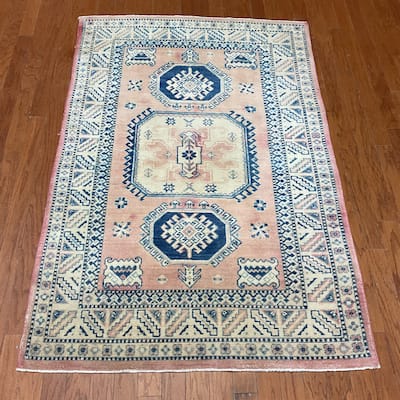 HERAT ORIENTAL Handmade Kazak Wool Rug - 3'11" x 5'11"