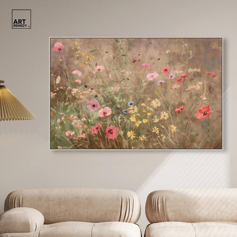 Wildflower Meadow Canvas by Art Remedy