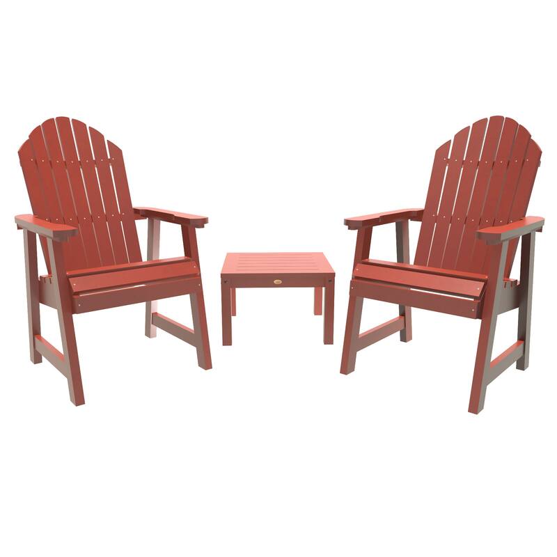 HIGHWOOOD 3-Piece Adirondack Seating Set - Rustic Red