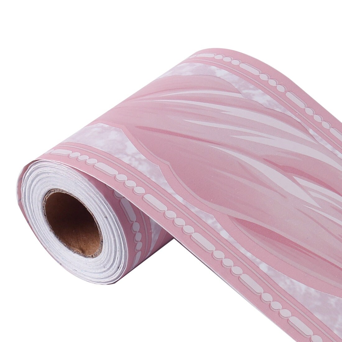 Shop Wall Paper Border Self Stick Pvc Pink Wave Pattern For
