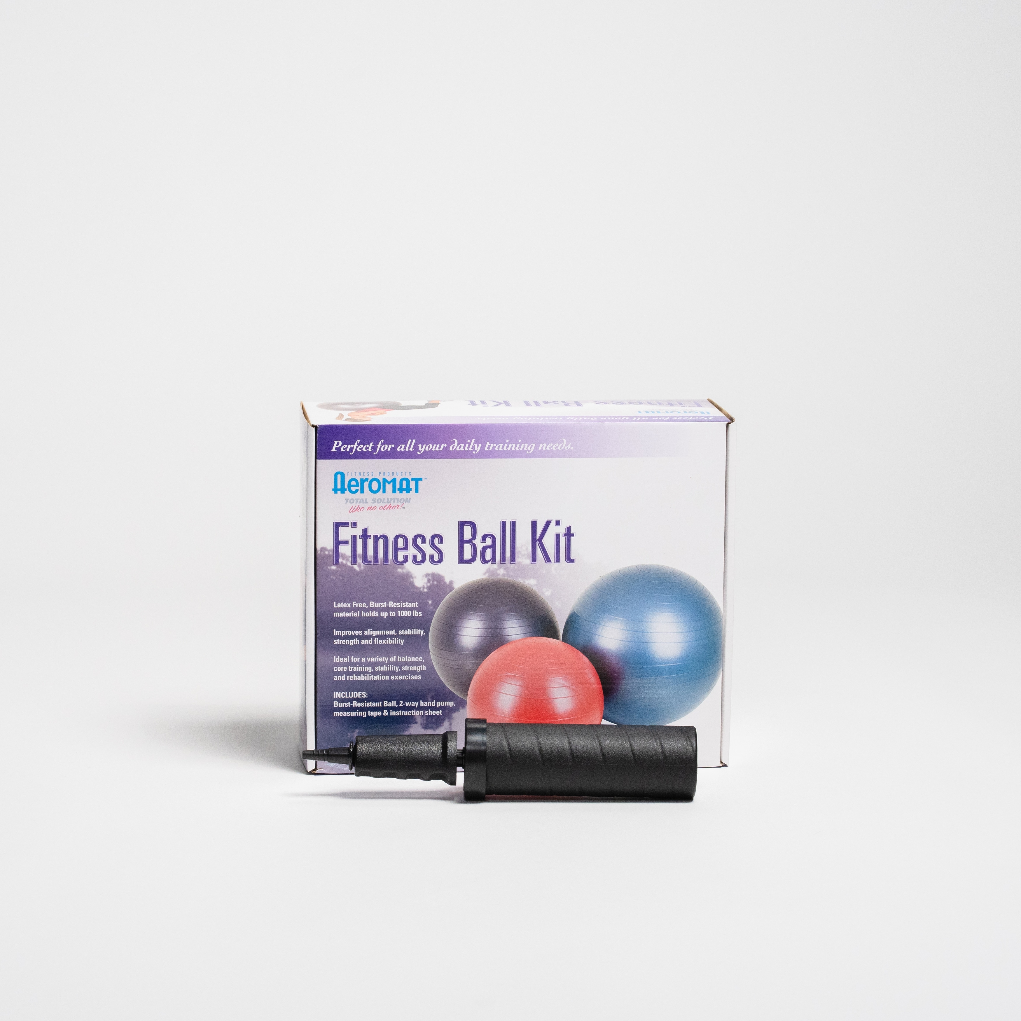 Aeromat Burst-Resistant Fitness Ball Kit