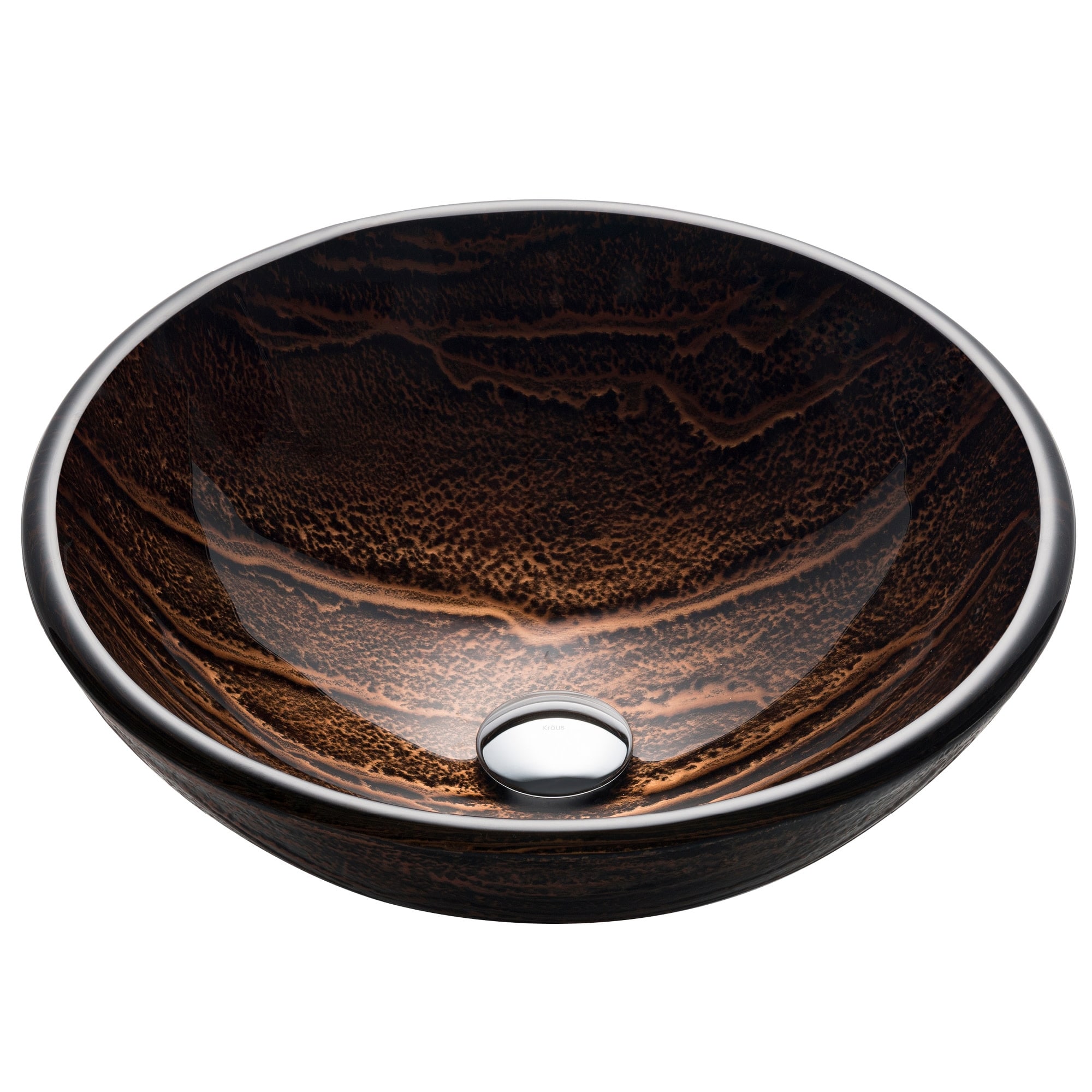 Kraus 17" Gaia Glass Vessel Bathroom Sink Only