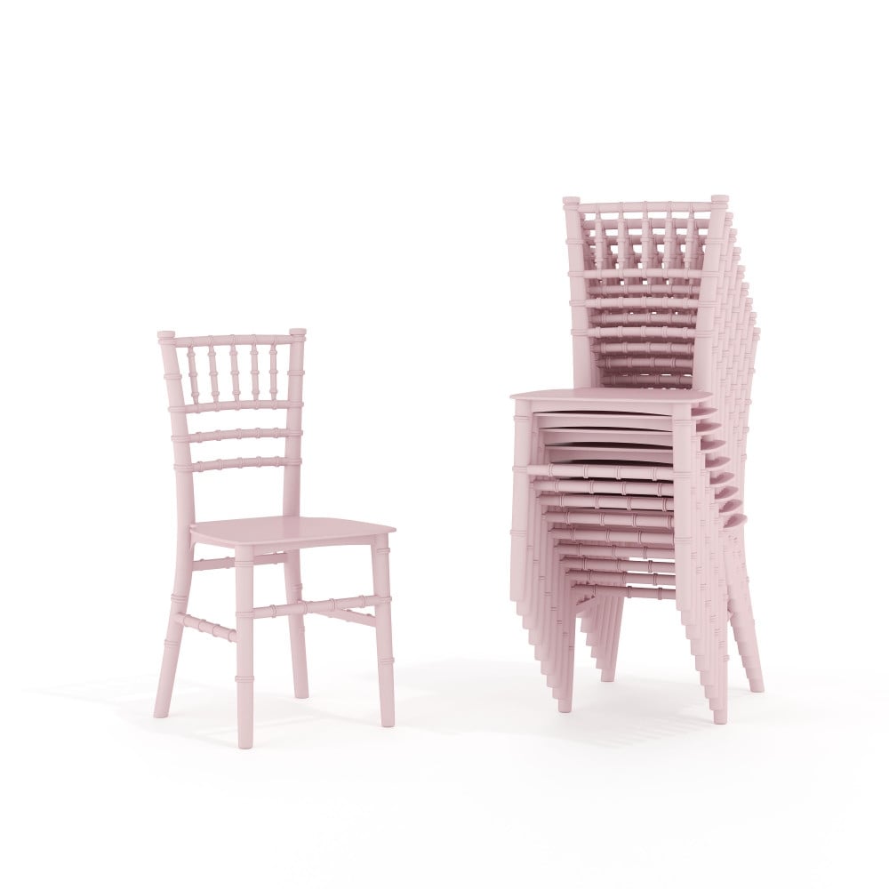 Set of 10 Children's Classic Resin Chiavari Chairs for All Occasions