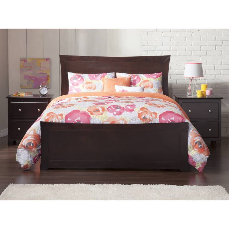 Metro Full Bed with Matching Footboard in Espresso