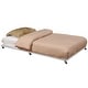 preview thumbnail 1 of 1, Twin Size White Metal Roll Out Trundle Bed Frame for Daybed