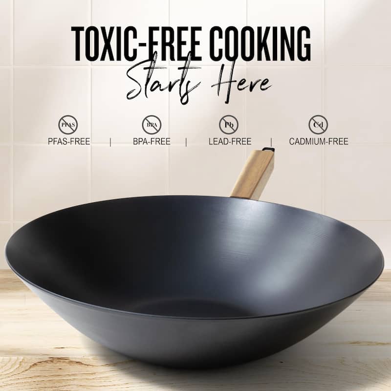 Alva Forest Carbon Steel Pan Pre-Seasoned with Natural Mineral Oil