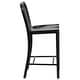preview thumbnail 11 of 116, 2 Pack 24'' High Metal Indoor-Outdoor Counter Height Stool w/ Vertical Slat Back