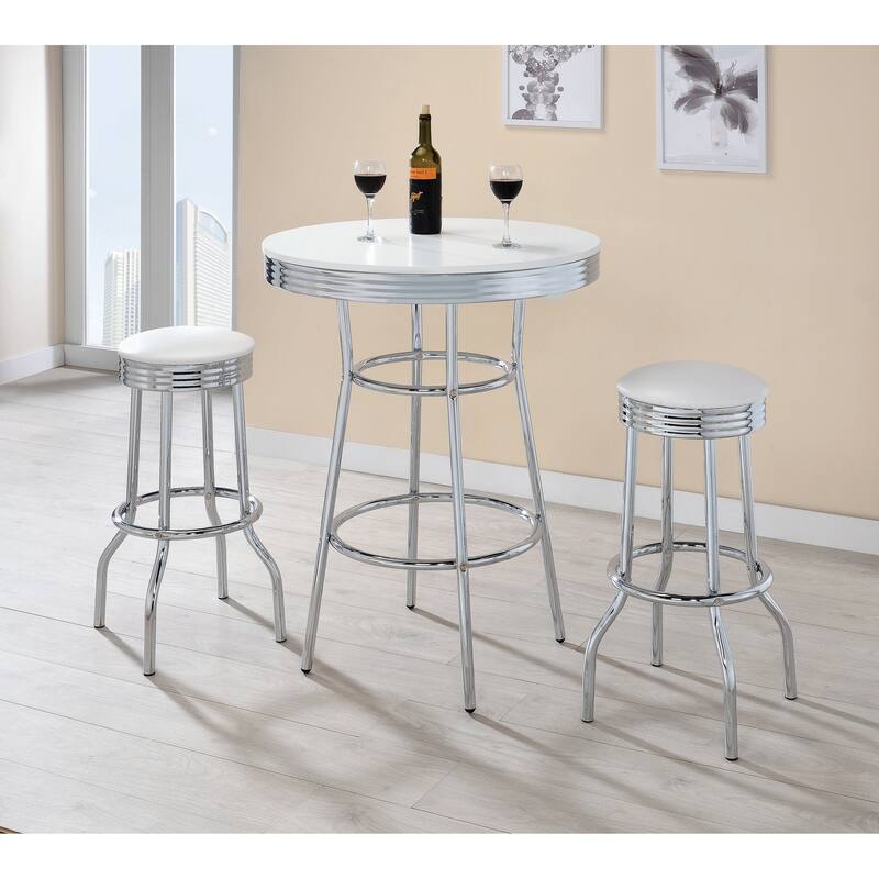 Werner Contemporary Round Bar Table