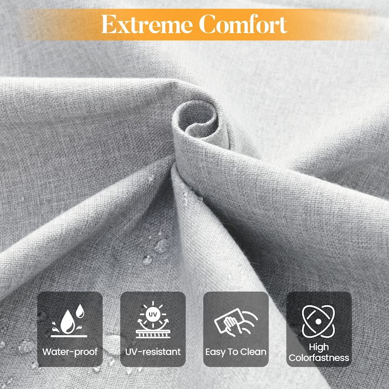 HOOOWOOO 10-piece Patio Furniture Set with Swivel Rocking Chairs Wicker Conversation Set