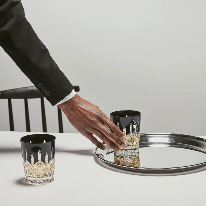 Waterford Lismore Black Tumbler 9floz, Set of 2