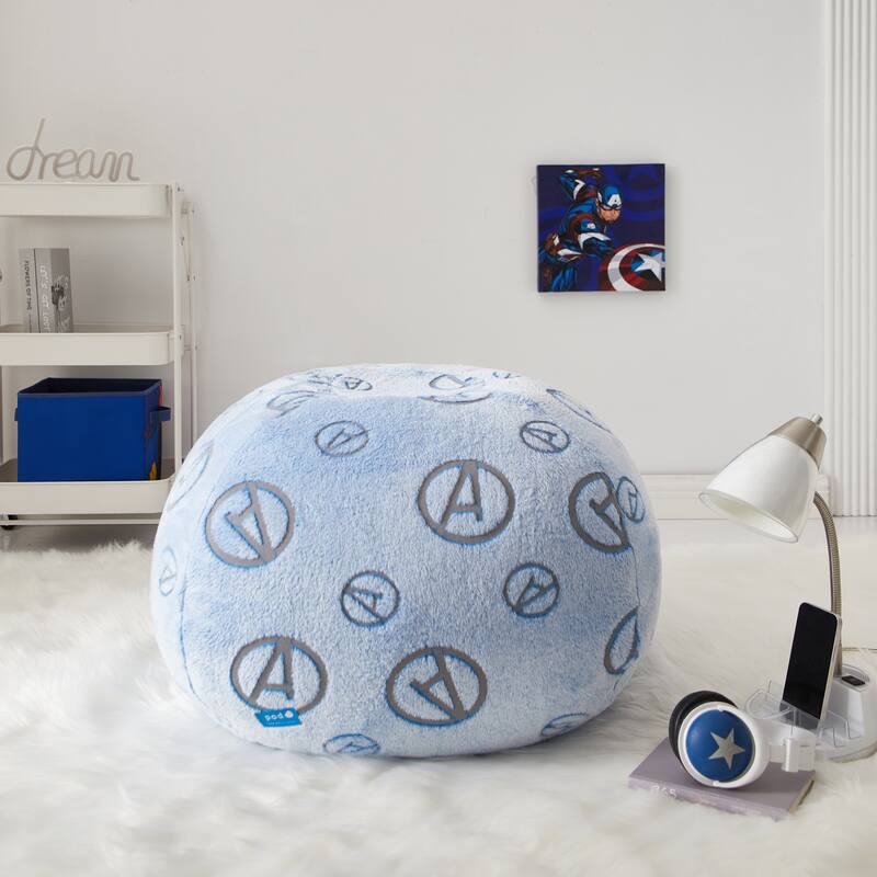 Marvel Avengers Embossed Round Bean Bag Chair Bed Bath & Beyond