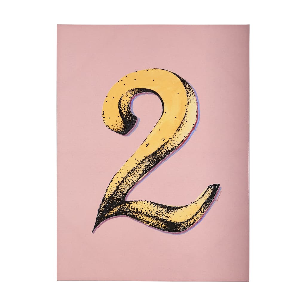 Numbers II (42 x 56) Canvas Art Print