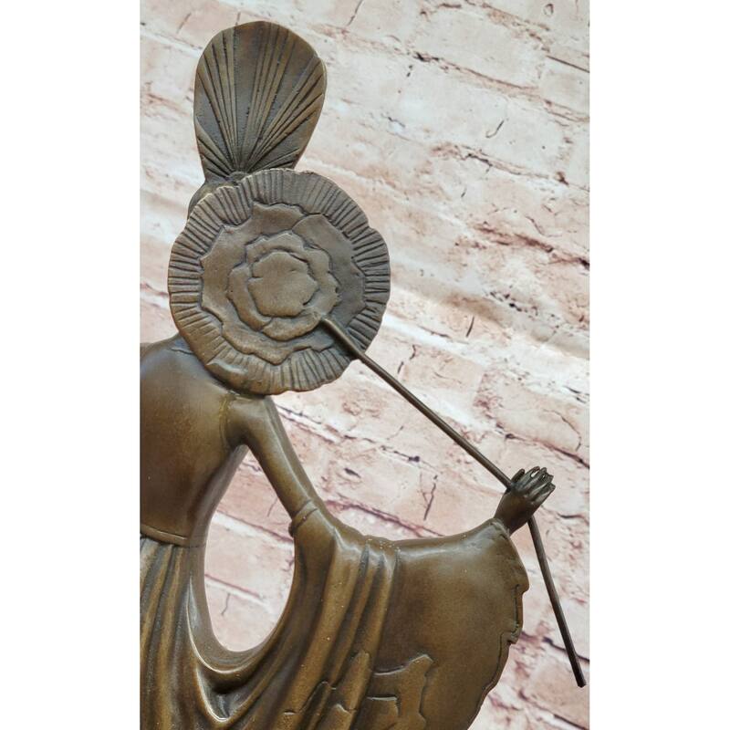 Art Deco Bronze Lady In Collectable Bronze Metalware By Julius Erte Statue