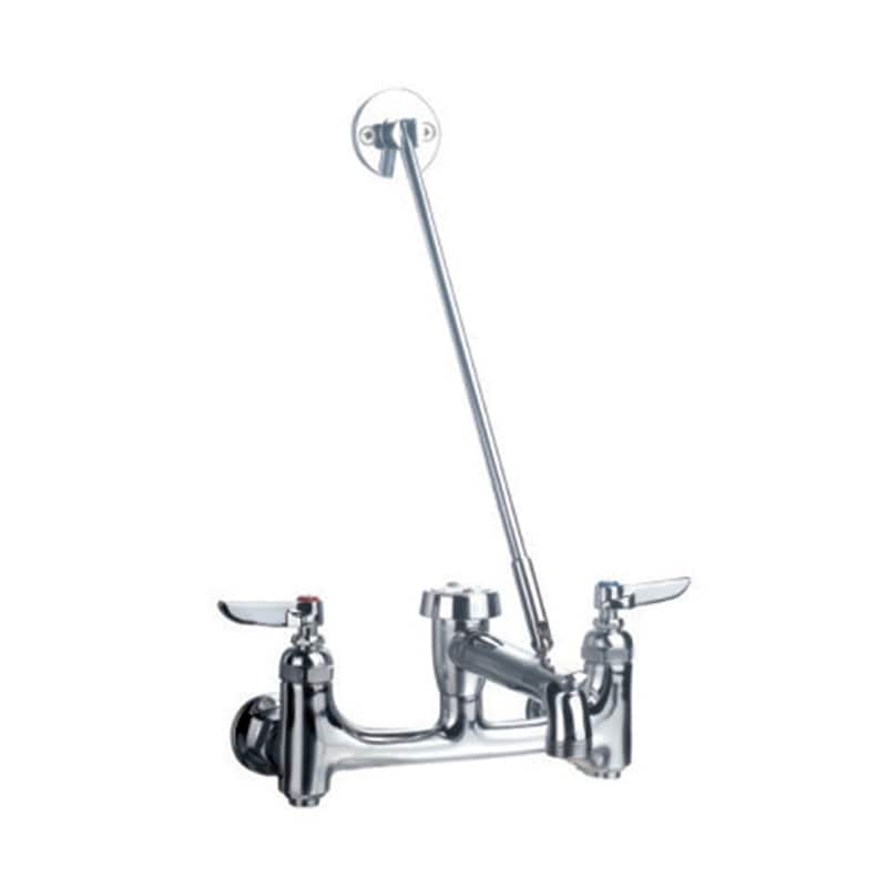 Whitehaus Collection Heavy Duty Wall Mount Faucet - Silver