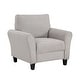 preview thumbnail 42 of 49, Fremont & Park Diboli Chenille 3-Piece Living Room Set - Wood Finish Exposed Feet