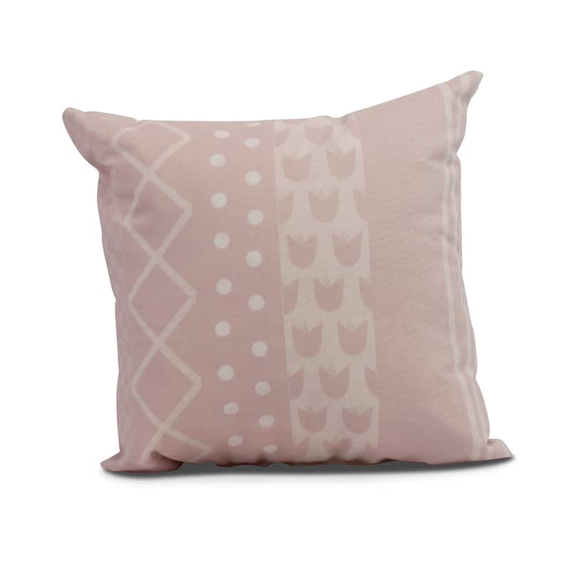 20 x 20 inch Pattern Stripe Outdoor Pillow - Pink