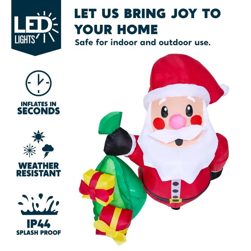 Santa Front Stuck Inflatable