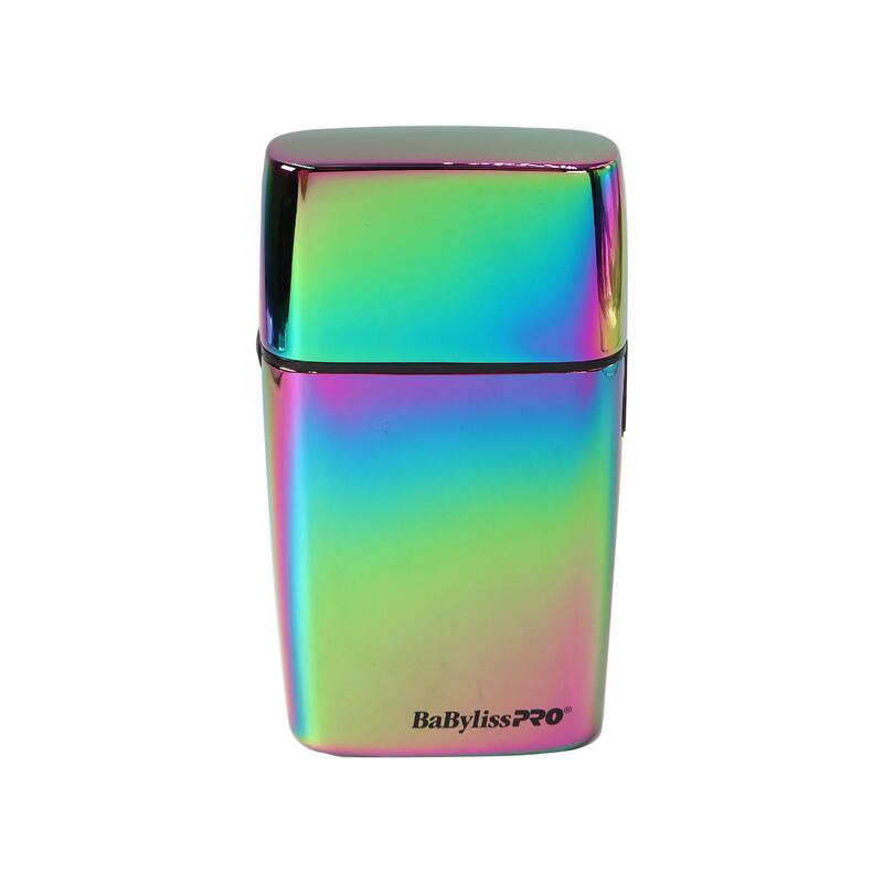 BaByliss Pro LIMITEDFX Collection Limited Edition Trimmer and Double Foil Shaver Irredescent #FXDUOFS2TRB + Flat Top Comb