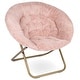 preview thumbnail 2 of 6, Milliard Cozy X-large Faux Fur Saucer Chair
