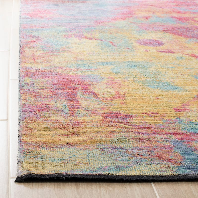 SAFAVIEH Windsor Domitila Shabby Chic Oriental Polyester Rug with