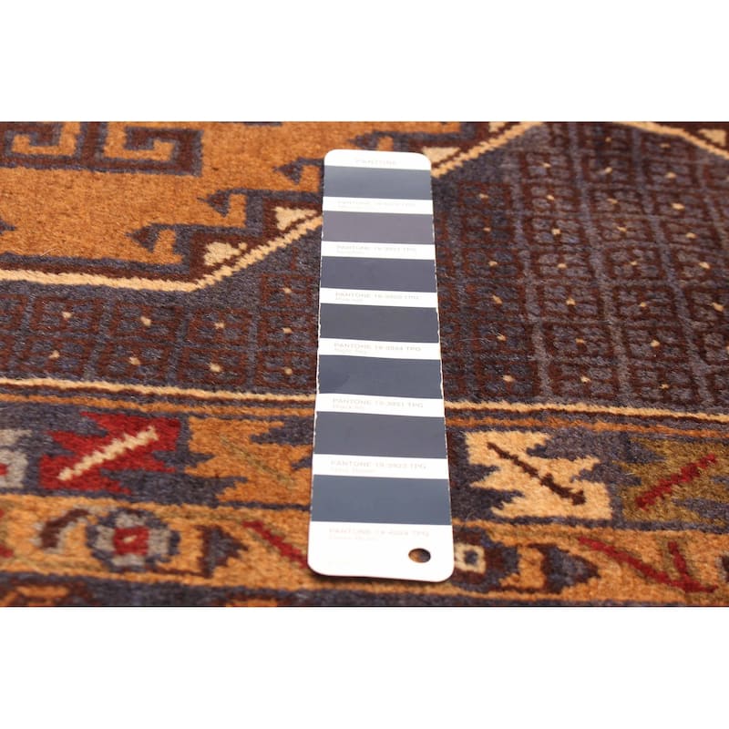 ECARPETGALLERY Hand-knotted Teimani Navy Wool Rug - 3'8 x 6'8