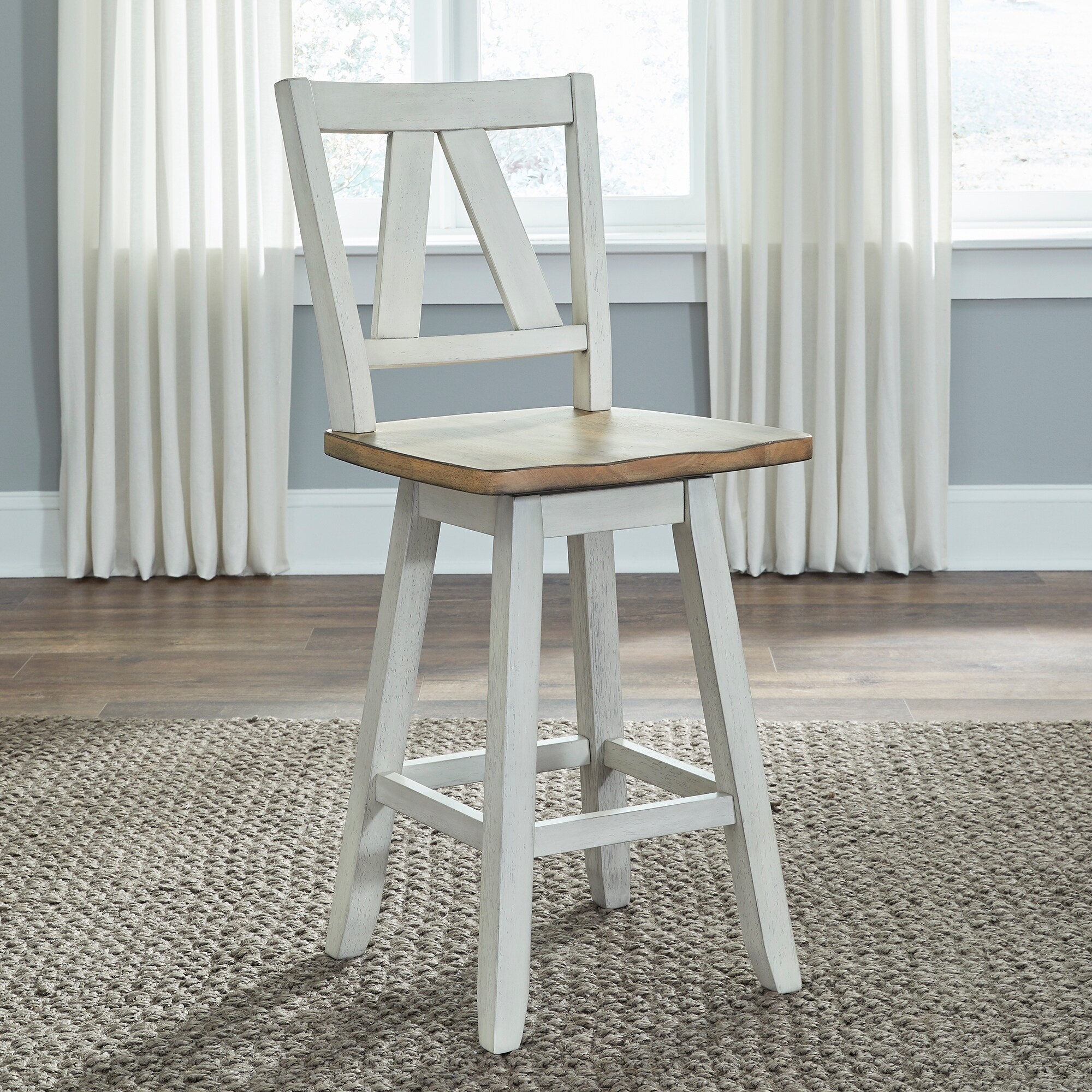 White Decorative Wood Counter and Bar Stools Bed Bath Beyond