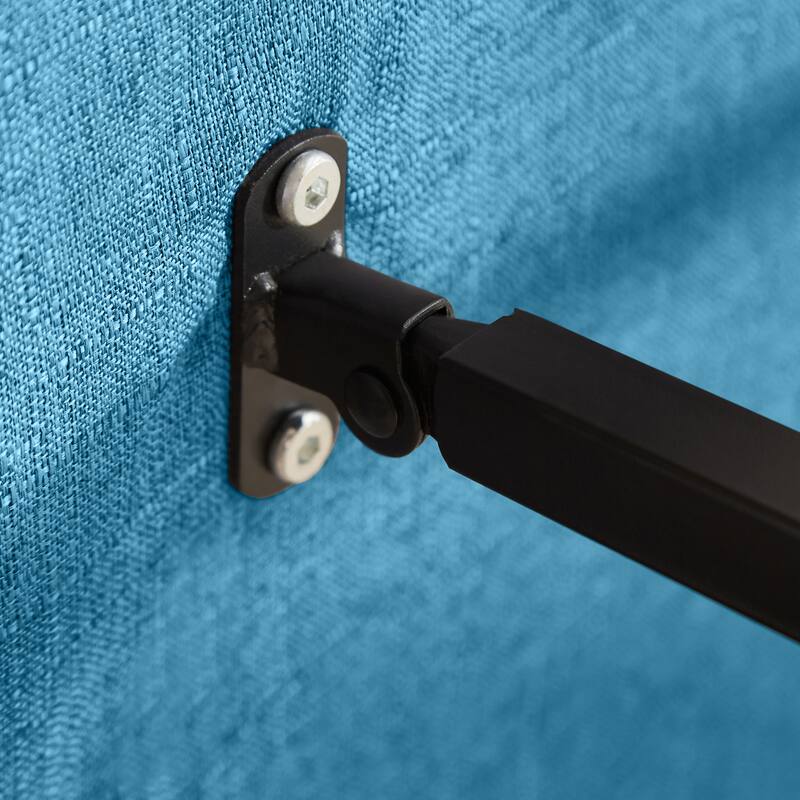 Linen 5-in-1 Folding Chair Bed with 5-Position Backrest, 450lb Capacity and Removable Pillow