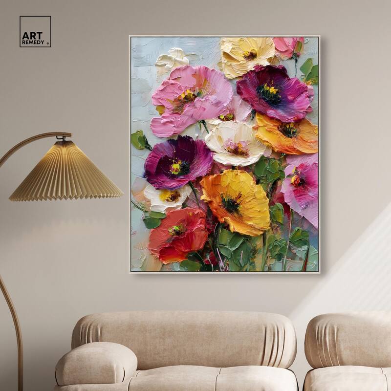 Floral Texture II Canvas by Art Remedy