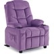 preview thumbnail 75 of 79, MCombo Big Kids Recliner Chair with Cup Holders , Velvet Fabric