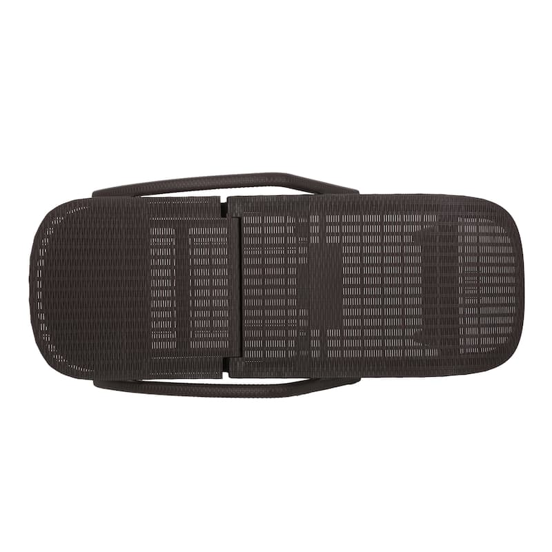 Waverly Outdoor Faux Wicker Chaise Lounges (Set of 2) by Christopher Knight Home - 31.50" W x 76.50" D x 21.00" H