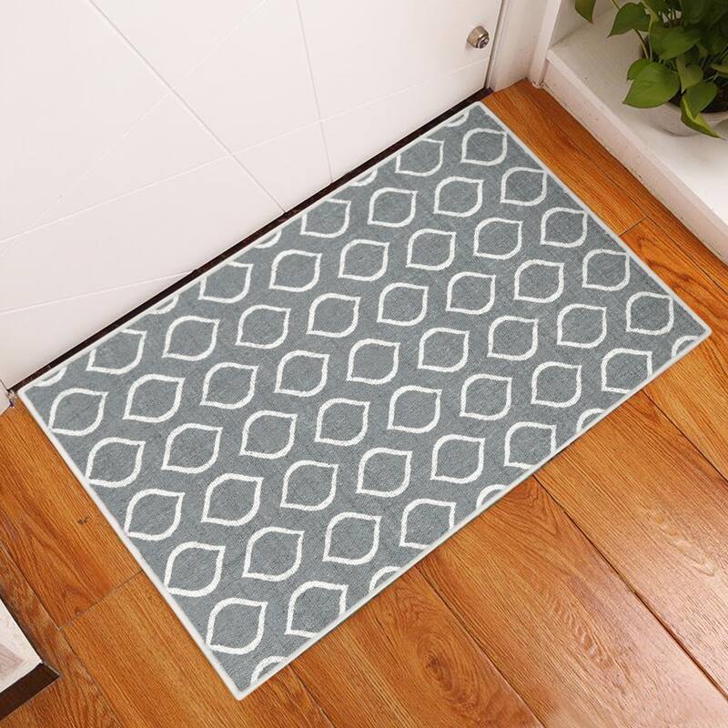 Sussexhome Heavy Duty Ultra Thin Non Slip Washable Cotton Indoor Rug - 2' x 3'