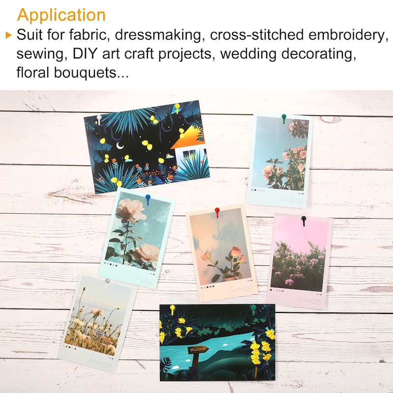 Push Pin Hooks, Plastic Head Wall Thumb Tacks Hanging Nails Pushpin