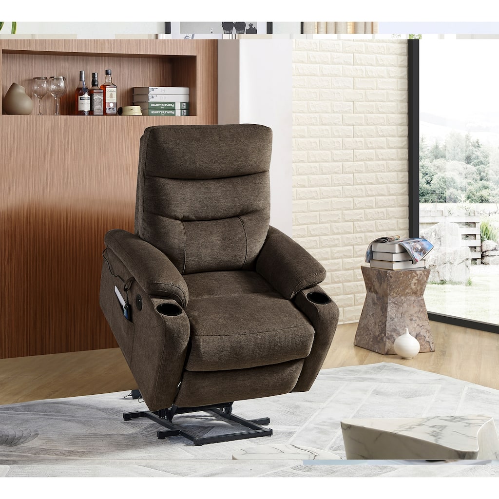 GDFStudio Electric Power Lift Recliner Chair with Massage