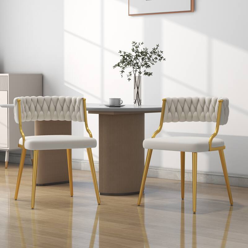 Modern Velvet Dining Chairs Set of 2