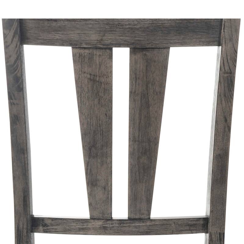 Retro Fan Back Dining Chair - Wooden Seat, Modern Side Chair for Kitchen, Farmhouse Accent Chair - 40