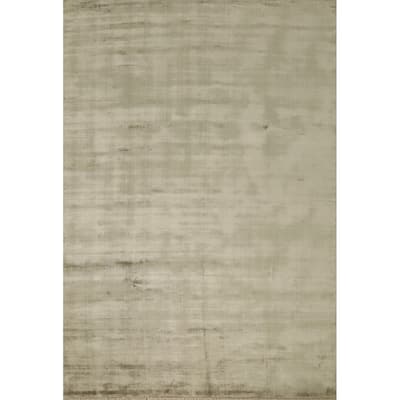 Hand Knotted Oriental Viscose Silk Carpet Modern Modern Green Abstract Area Rug - 11' 4'' X 8' 0''