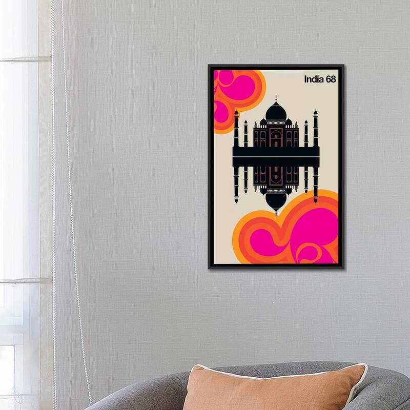 iCanvas "India 68" by Bo Lundberg Framed Canvas Print