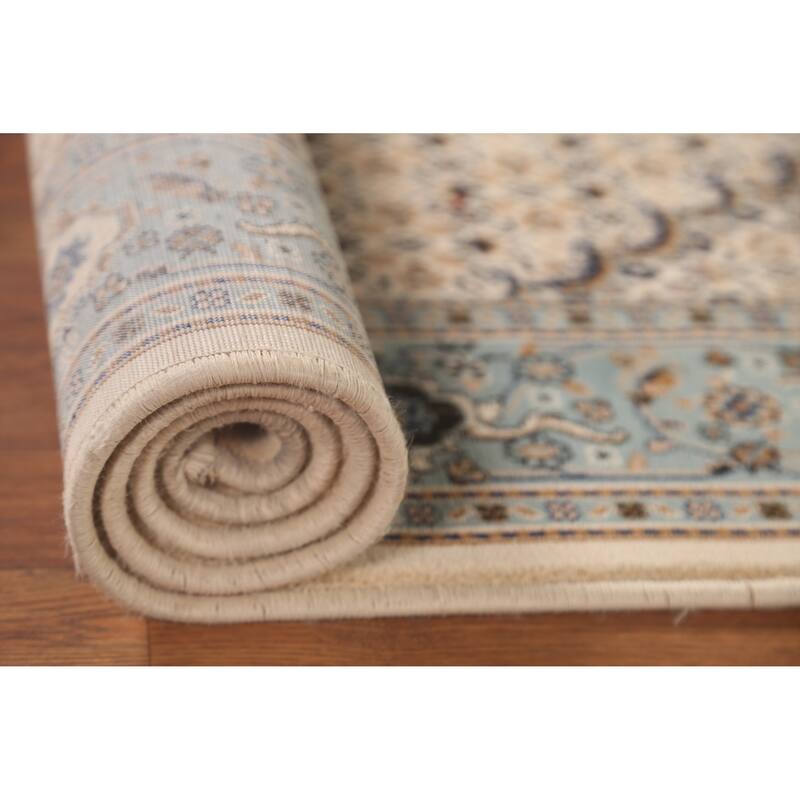 Geometric Tabriz Turkish Oriental Area Rug Machine Made Carpet - 4'5" x 6'0"