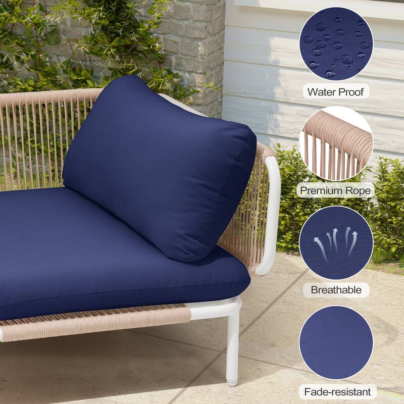 Pellebant Outdoor Sectional Sofa Patio Conversation Seating Set