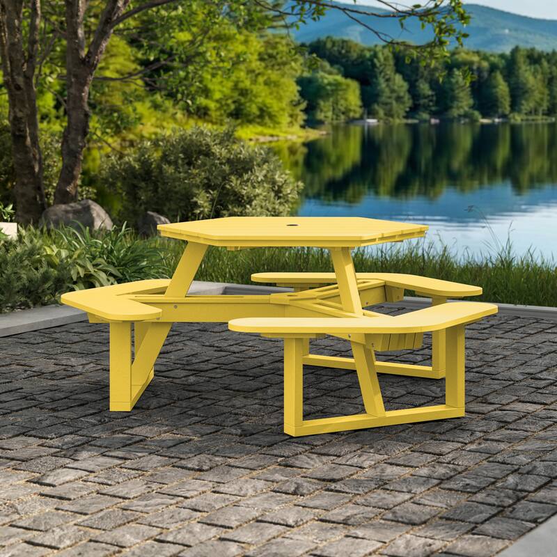 Shoreline Hexagon Picnic Table