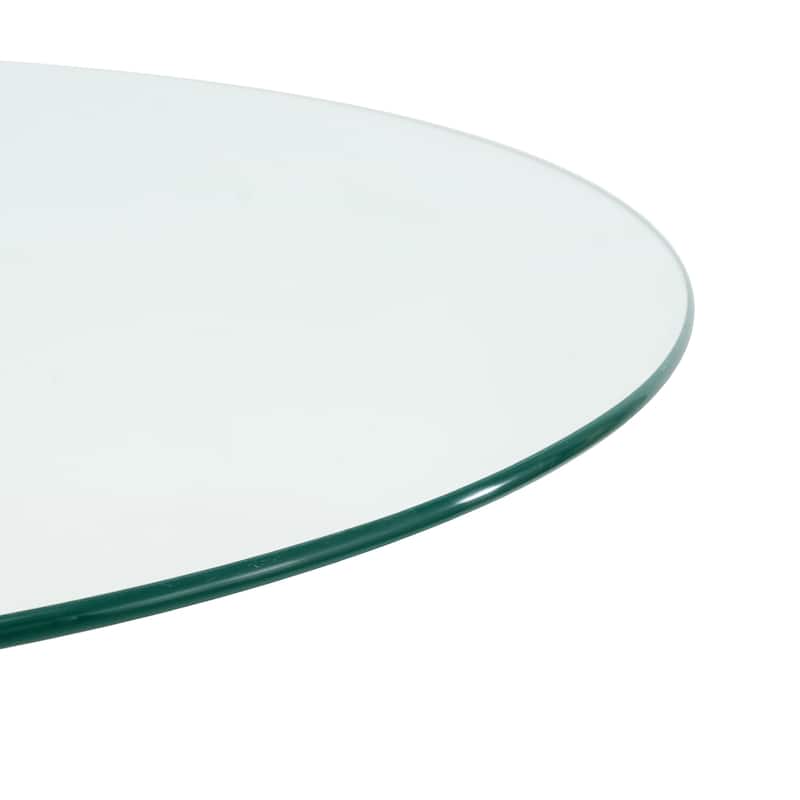 Modern Kitchen Glass dining table ROUND Tempered Glass 31.5" BAR Table top,Clear BAR Table Metal Legs,Gold-plated legs (