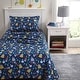preview thumbnail 15 of 16, Poppy & Fritz Kids Soft & Cozy Printed Sheet Sets Space Kids Blue - Full