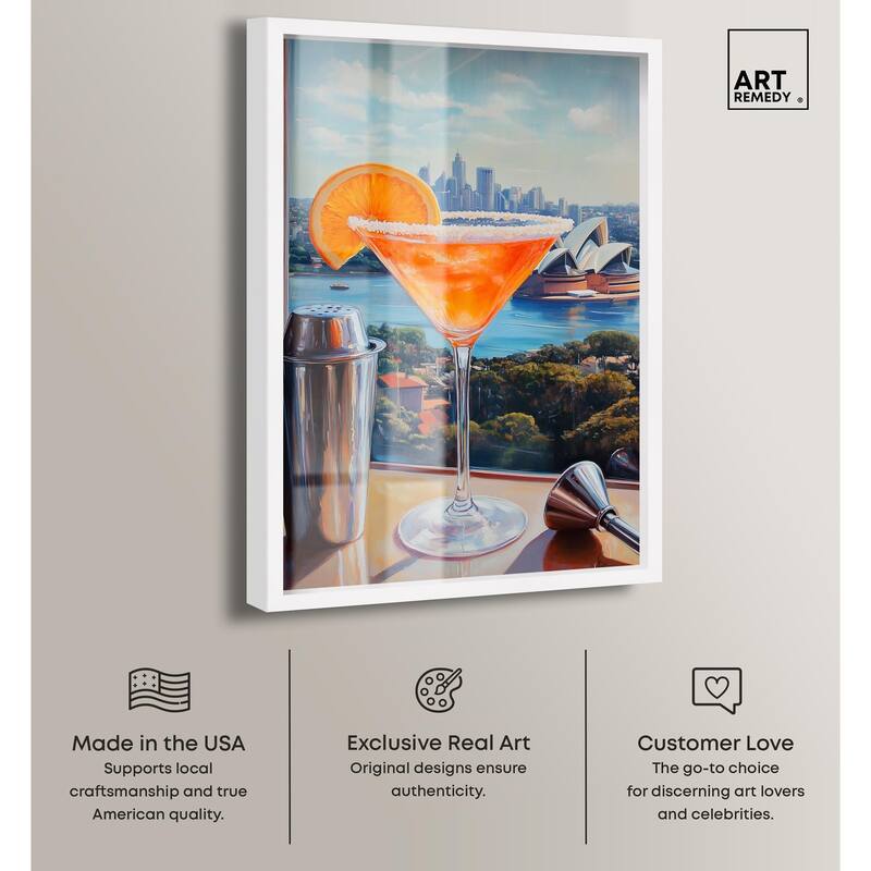 Classy Drink in Australia Shadowbox by Art Remedy