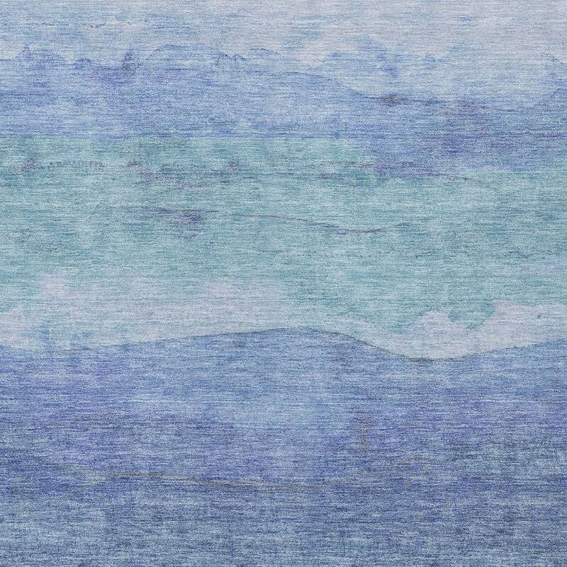 HomeRoots Abstract Modern Rectangle Outdoor Rug